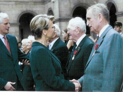 General Milnor Roberts, receiving award